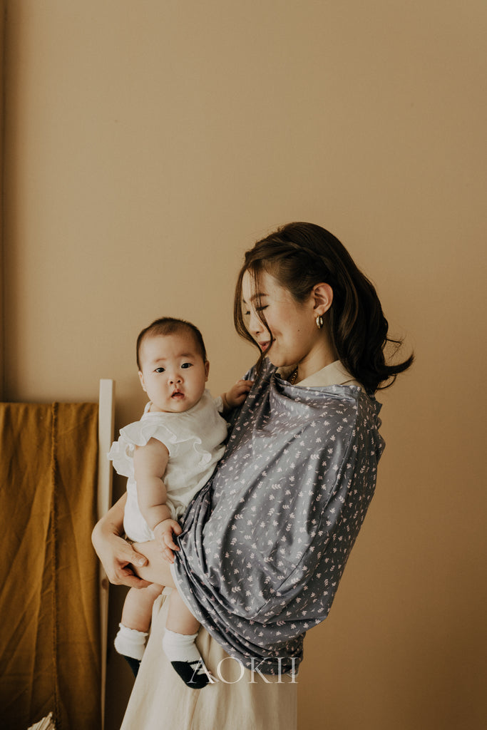 Organic soft nursing cover for breastfeeding and baby shower gifts