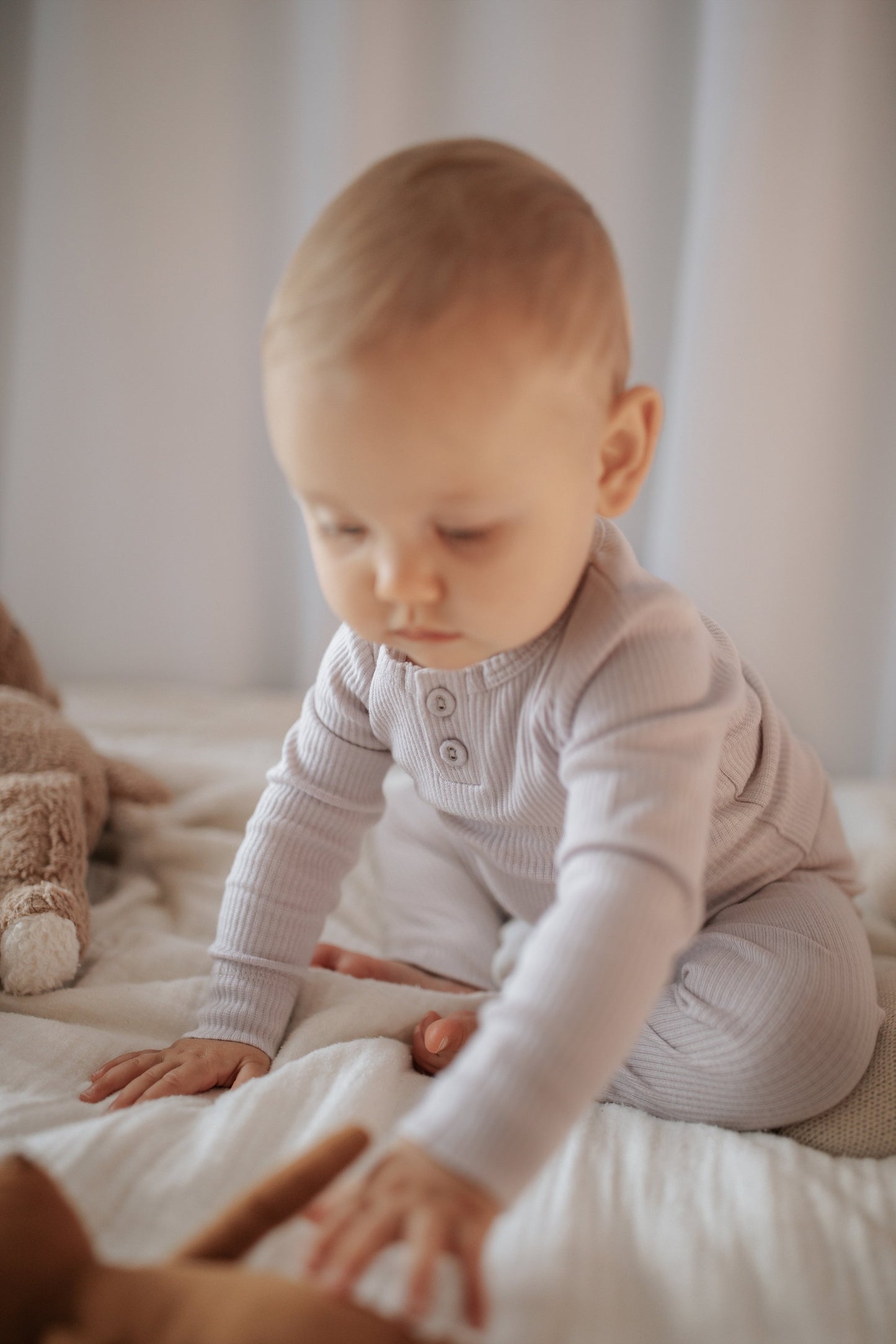 Jamie Kay Organic Essential Bodysuit in Iris