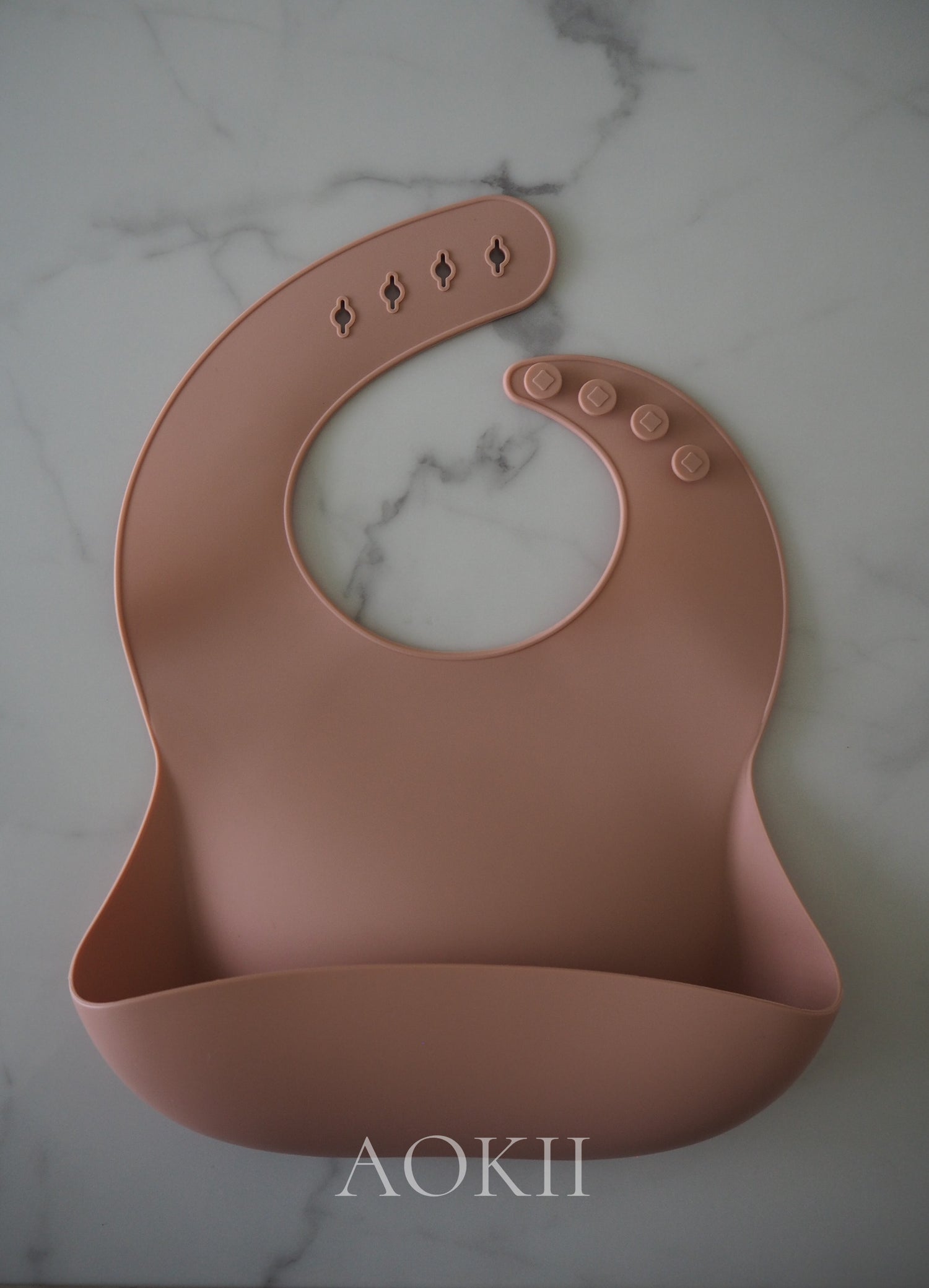 Food-grade silicone baby feeding bib, BPA-free and PVC-free
