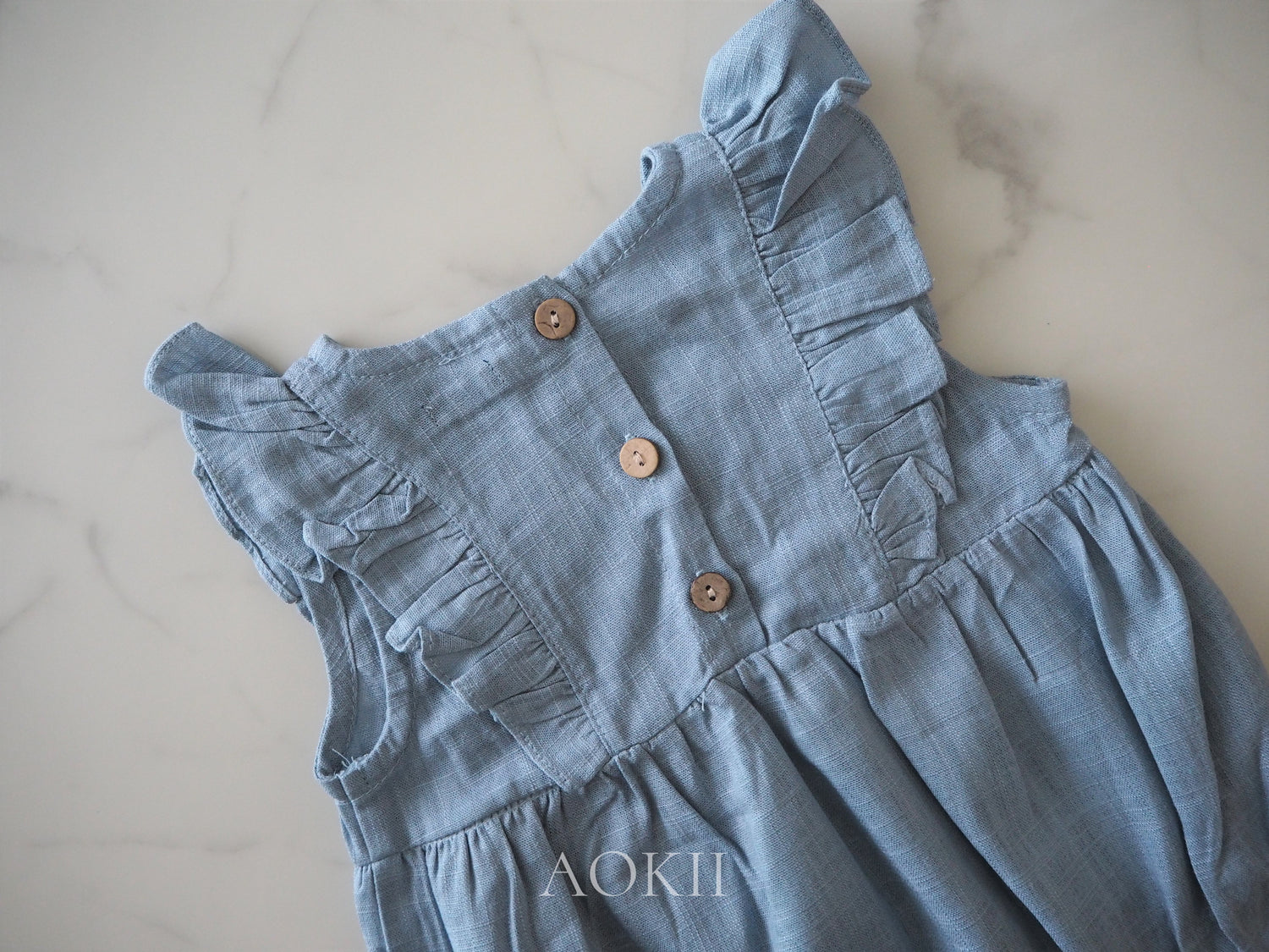 Organic linen cotton onesie baby gift