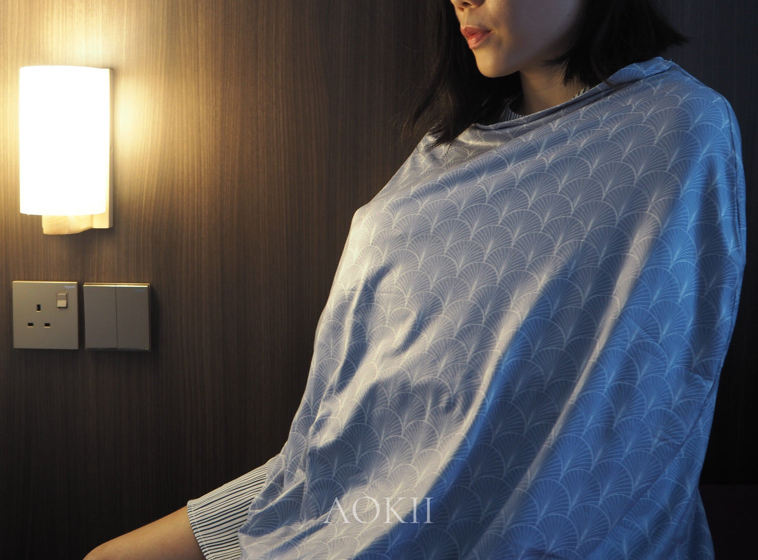 Organic soft nursing cover for breastfeeding and baby shower gifts