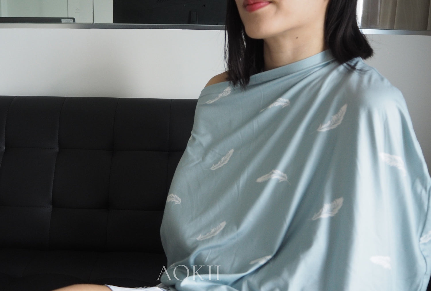 Organic soft nursing cover for breastfeeding and baby shower gifts