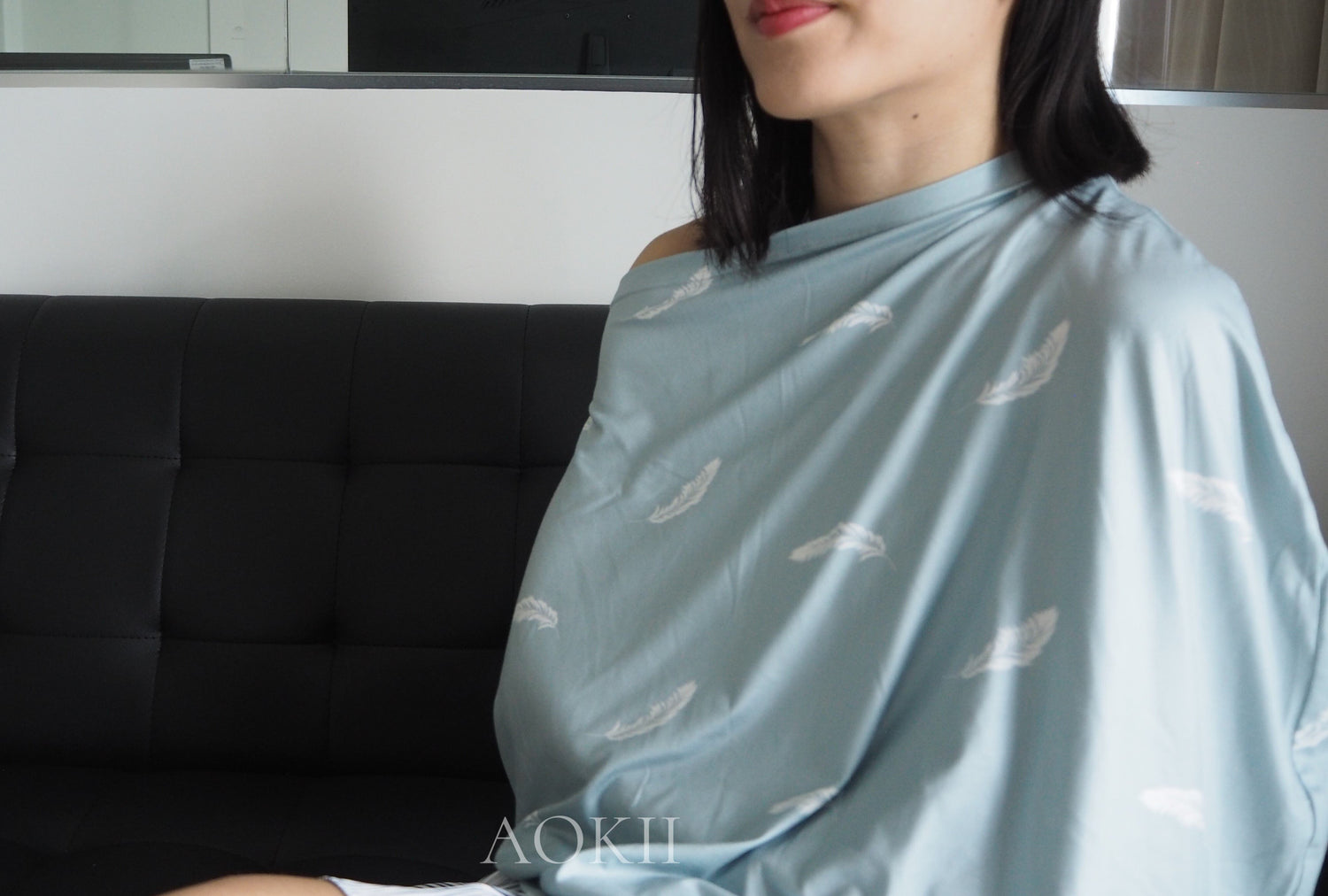 Organic soft nursing cover for breastfeeding and baby shower gifts