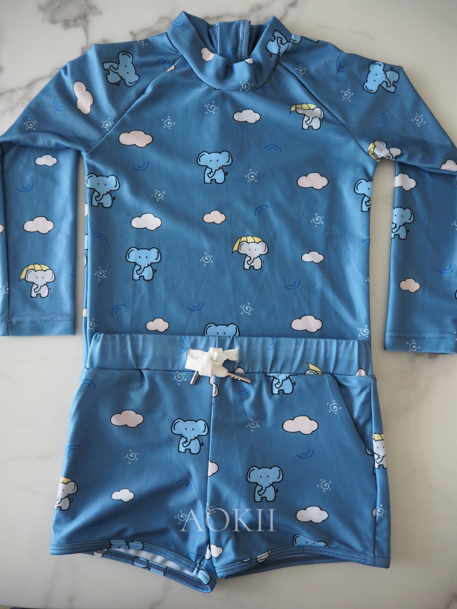 Eco-friendly sustainable swimwear series for children's birthday gift and baby shower gift ideas