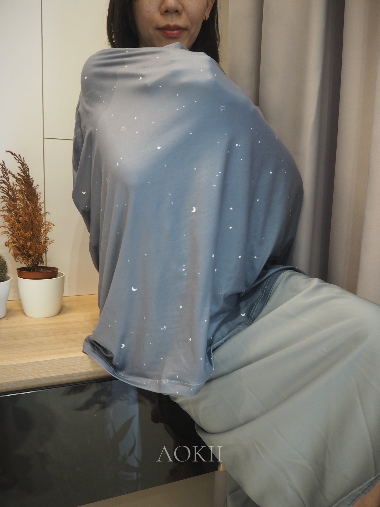 AOKII organic soft nursing cover for breastfeeding and baby shower gifts