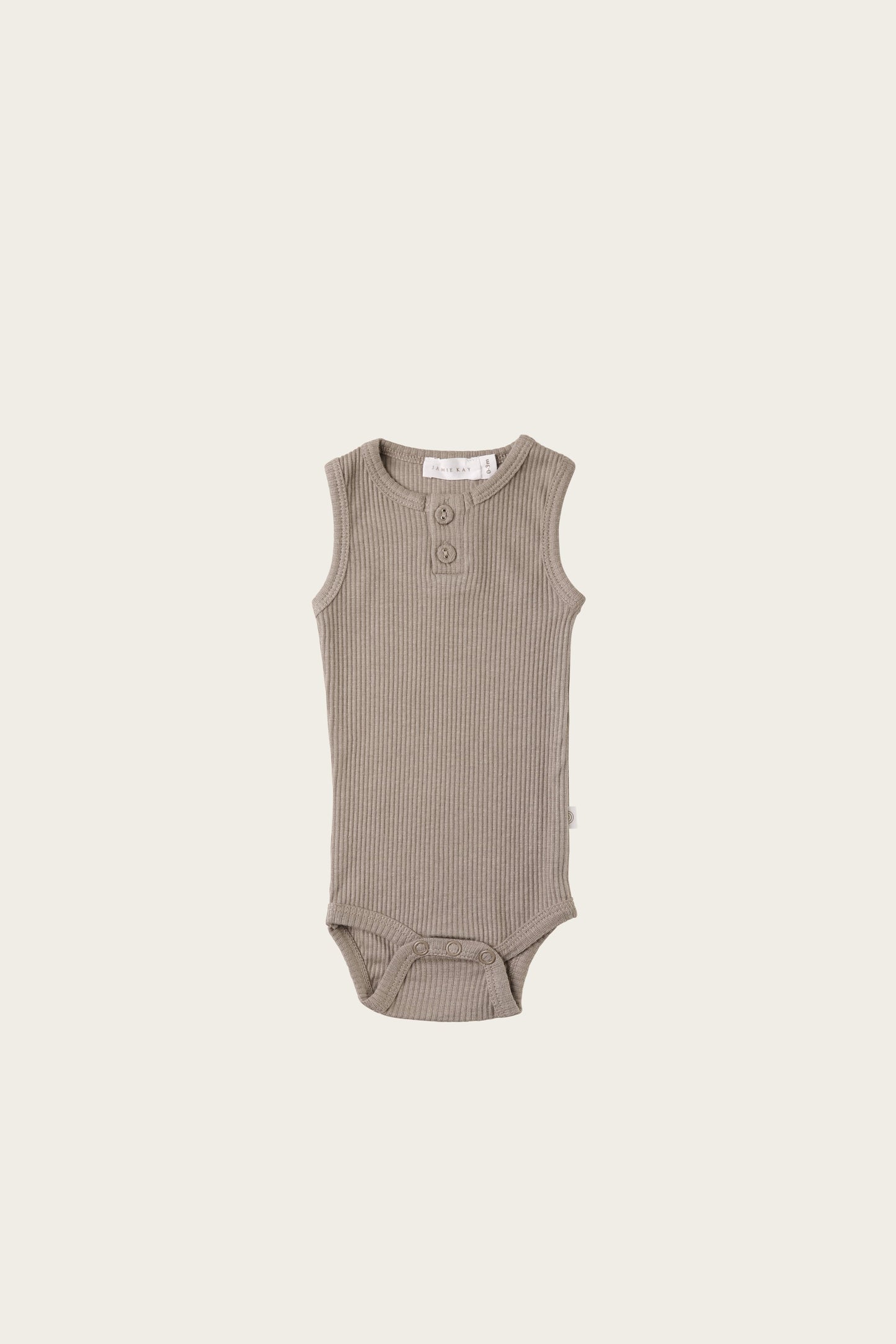 Jamie Kay Organic Essential Singlet Bodysuit in Basil