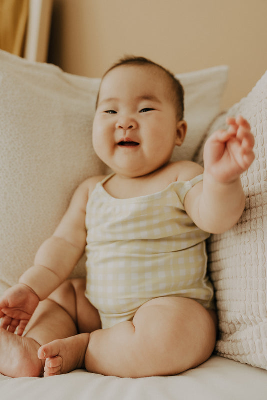 Eco-friendly sustainable swimwear series for children's birthday gift and baby shower gift ideas