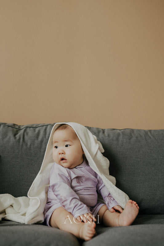 Eco-friendly sustainable swimwear series for children's birthday gift and baby shower gift ideas