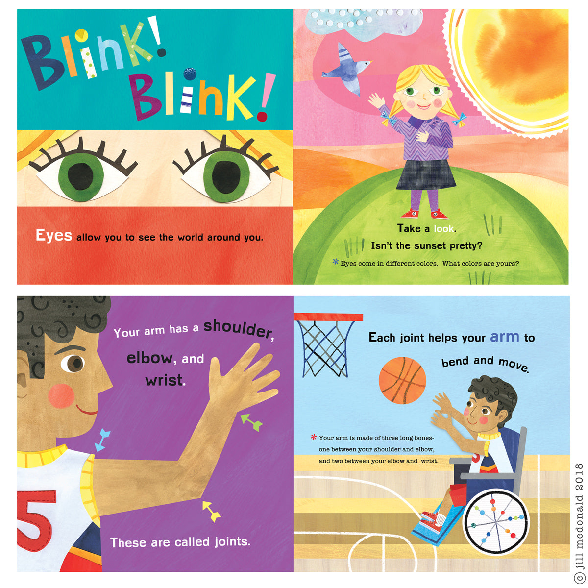 Interactive children's books with puzzles, lift-the-flap and peek-through options for an enjoyable pre-bedtime read! Hello World My Body Jill McDonald