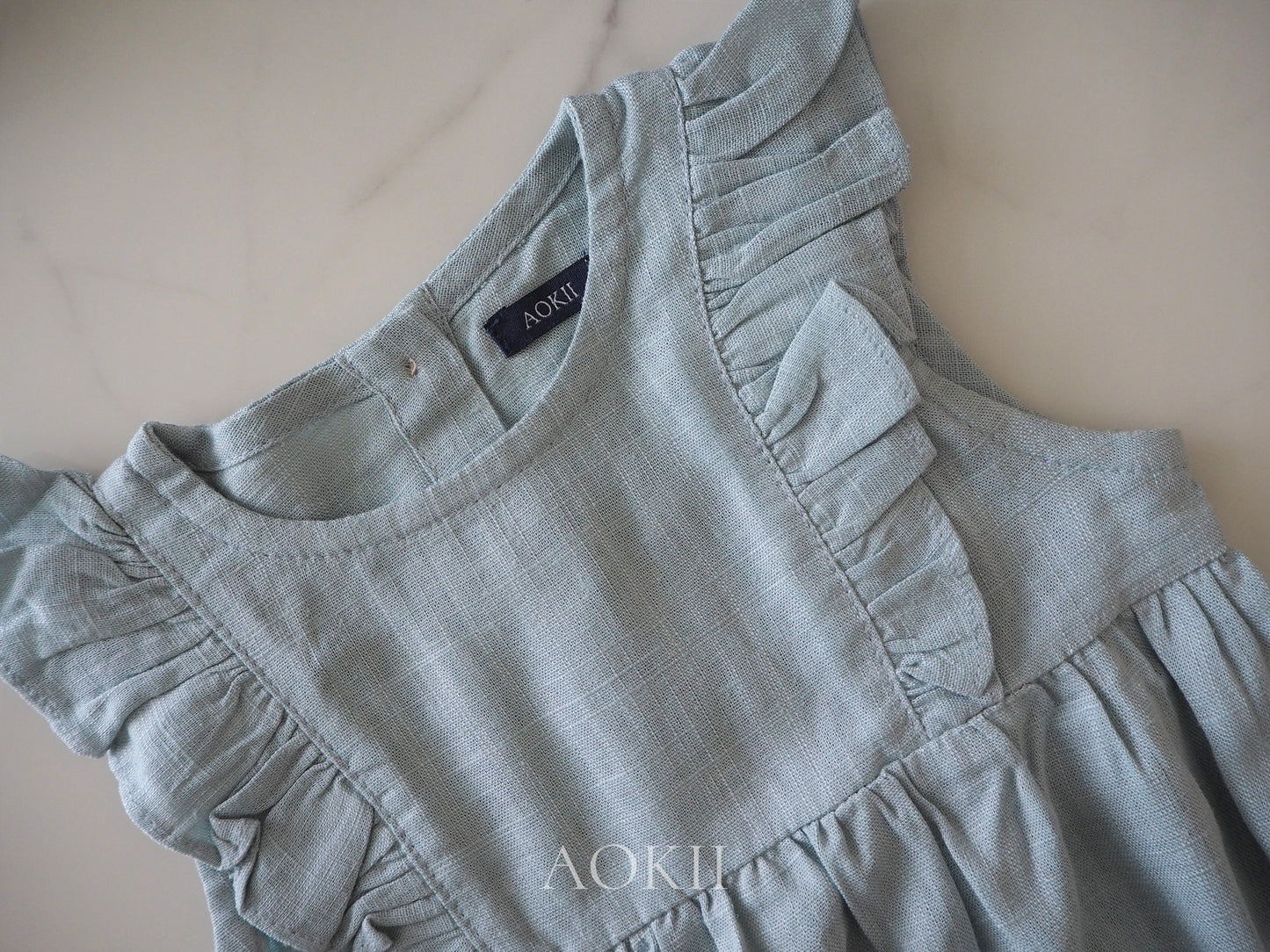 Organic linen cotton onesie baby gift