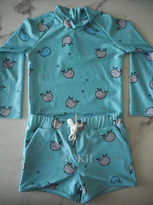 Eco-friendly sustainable swimwear series for children's birthday gift and baby shower gift ideas