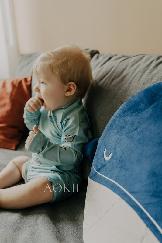 Eco-friendly sustainable swimwear series for babies and children