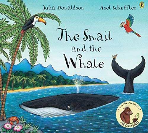 Interactive children's books with puzzles, lift-the-flap and peek-through options for an enjoyable pre-bedtime read! The Snail and the Whale